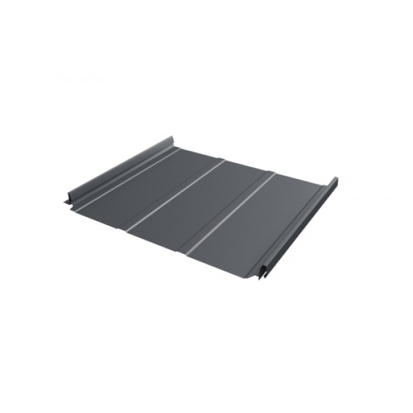 ГРАНД ЛАЙН Кликфальц Pro Line 0,5 PurLite Matt с пленкой на замках RAL 7024 мокрый асфальт 408776 ГРАНД ЛАЙН Кликфальц Pro Line 0,5 PurLite Matt с пленкой на замках RAL 7024 мокрый асфальт 408776