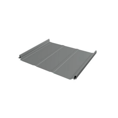 Кликфальц Grand Line Pro Line 0,5 GreenCoat Pural BT, matt с пленкой на замках RR 22 серый (RAL 7000 серая белка) — 417965