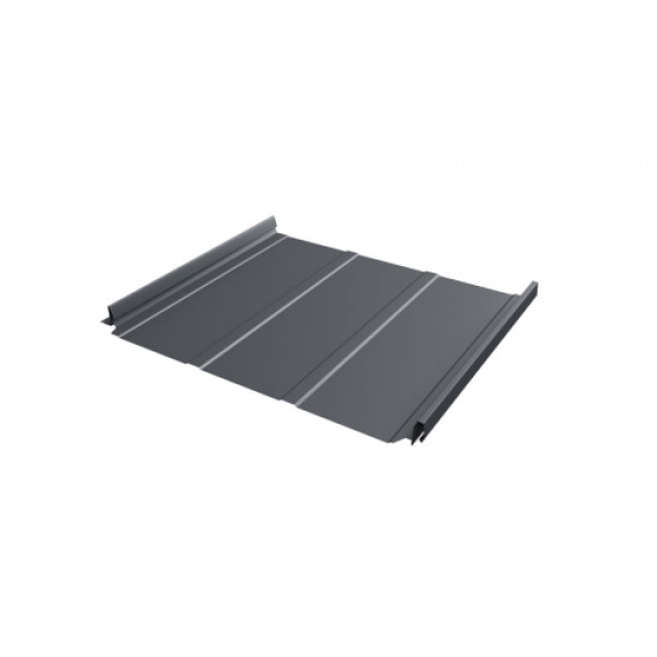 ГРАНД ЛАЙН Кликфальц Pro Line 0,5 Drap TX с пленкой на замках RAL 7024 мокрый асфальт 580574 ГРАНД ЛАЙН Кликфальц Pro Line 0,5 Drap TX с пленкой на замках RAL 7024 мокрый асфальт 580574