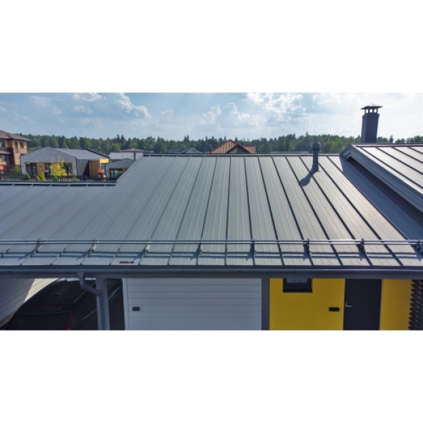 ГРАНД ЛАЙН Кликфальц Pro 0,5 PurLite Matt с пленкой на замках RAL 7024 мокрый асфальт 258583 ГРАНД ЛАЙН Кликфальц Pro 0,5 PurLite Matt с пленкой на замках RAL 7024 мокрый асфальт 258583