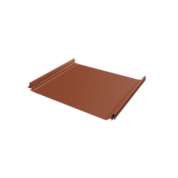 ГРАНД ЛАЙН Кликфальц Pro 0,5 Satin с пленкой на замках RAL 8004 терракота 485279 ГРАНД ЛАЙН Кликфальц Pro 0,5 Satin с пленкой на замках RAL 8004 терракота 485279