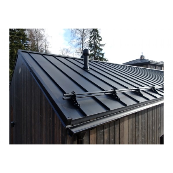 ГРАНД ЛАЙН Кликфальц Pro 0,5 Rooftop Бархат с пленкой на замках RAL 9005 черный 485303