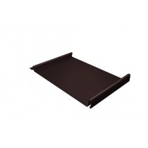 ГРАНД ЛАЙН Кликфальц 0,5 PurLite Matt с пленкой на замках RAL 8017 шоколад 501045