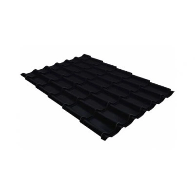 Профиль Grand Line волновой Классик (Classic) 0,5 GreenCoat Pural BT, matt RR 33 черный (RAL 9004 сигнальный черный) — 182688