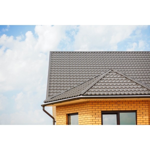ГРАНД ЛАЙН Металлочерепица классик 0,5 Rooftop Бархат RR 32 темно-коричневый 193040 ГРАНД ЛАЙН Металлочерепица классик 0,5 Rooftop Бархат RR 32 темно-коричневый 193040