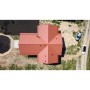 ГРАНД ЛАЙН Металлочерепица классик 0,5 Satin Matt RAL 8004 терракота 246254