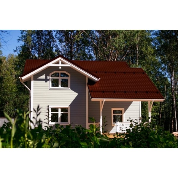 ГРАНД ЛАЙН Металлочерепица классик 0,5 Satin RAL 3009 оксидно-красный 55813 ГРАНД ЛАЙН Металлочерепица классик 0,5 Satin RAL 3009 оксидно-красный 55813