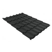 Металлочерепица Grand Line классик 0,5 Drap TX RAL 7016 антрацитово-серый