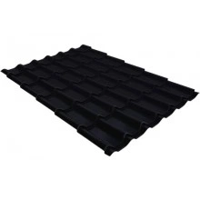 Металлочерепица Grand Line классик 0,5 Drap TX RAL 9005 черный