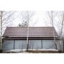 ГРАНД ЛАЙН Металлочерепица Камея (Kamea) v01 0,5 Satin RAL 8017 шоколад 109391