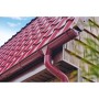 ГРАНД ЛАЙН Металлочерепица Камея (Kamea) v01 0,5 Satin RAL 3005 красное вино 110559