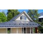 ГРАНД ЛАЙН Металлочерепица Камея (Kamea) v01 0,5 Satin RAL 7024 мокрый асфальт 112804