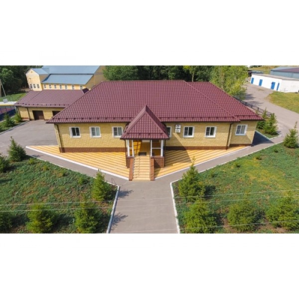 ГРАНД ЛАЙН Металлочерепица Камея (Kamea) v01 0,5 PurLite Matt RAL 3005 красное вино 456710 ГРАНД ЛАЙН Металлочерепица Камея (Kamea) v01 0,5 PurLite Matt RAL 3005 красное вино 456710