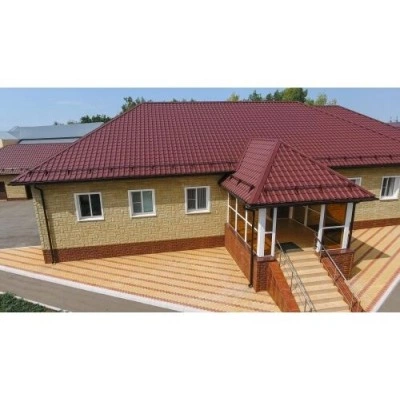 Металлочерепица Grand Line Камея (Kamea) v01 0,5 PurLite Matt RAL 3005 красное вино — 456710 Металлочерепица Grand Line Камея (Kamea) v01 0,5 PurLite Matt RAL 3005 красное вино — 456710