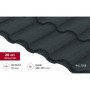 ГРАНД ЛАЙН Металлочерепица Кредо (Kredo) v01 0,5 Drap TX RAL 7016 антрацитово-серый 569709 ГРАНД ЛАЙН Металлочерепица Кредо (Kredo) v01 0,5 Drap TX RAL 7016 антрацитово-серый 569709