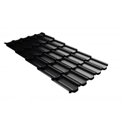 Металлочерепица Grand Line квинта плюс c 3D резом 0,5 Satin Matt RAL 9005 черный — 265179 Металлочерепица Grand Line квинта плюс c 3D резом 0,5 Satin Matt RAL 9005 черный — 265179