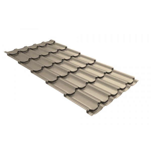 ГРАНД ЛАЙН Металлочерепица Квинта плюс (Kvinta plus) 0,5 Satin RAL 1015 светлая слоновая кость 199740 ГРАНД ЛАЙН Металлочерепица Квинта плюс (Kvinta plus) 0,5 Satin RAL 1015 светлая слоновая кость 199740