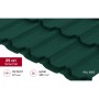 ГРАНД ЛАЙН Металлочерепица Квинта плюс (Kvinta plus) 0,5 Satin Matt RAL 6005 зеленый мох 428921