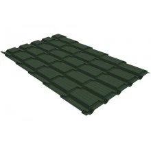 Профиль Grand Line волновой Квадро профи (Верховье) (Quadro Profi) v01 0,5 GreenCoat Pural BT RR 11 темно-зеленый (RAL 6020 хромовая зелень)