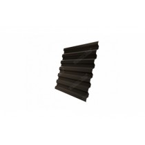 ГРАНД ЛАЙН Профнастил С21R 0,5 GreenCoat Pural БТ матовый RR 32 темно-коричневый (RAL 8019 серо-коричневый) 160367