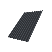 ГРАНД ЛАЙН Профнастил С21R 0,5 Satin RAL 7024 мокрый асфальт 074857