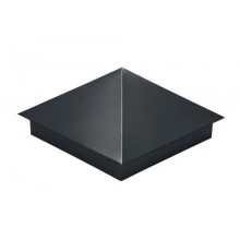 Колпак Grand Line на столб 390х390мм 0,5 Satin с пленкой RAL 7016 антрацитово-серый