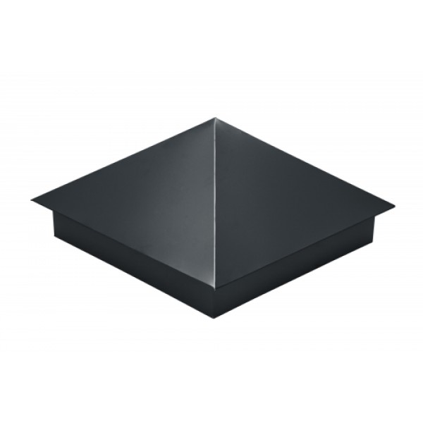ГРАНД ЛАЙН Колпак на столб 390х390мм 0,5 Satin с пленкой RAL 7016 антрацитово-серый 286600 ГРАНД ЛАЙН Колпак на столб 390х390мм 0,5 Satin с пленкой RAL 7016 антрацитово-серый 286600