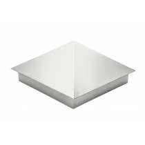 ГРАНД ЛАЙН Колпак на столб 390х390мм 0,5 Satin с пленкой RAL 9003 сигнальный белый 286742