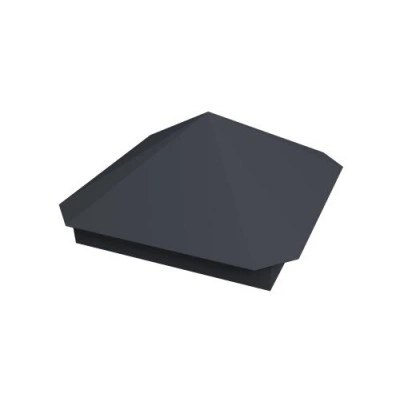 Колпак Grand Line на столб Пирамида 490х490мм 0,5 Satin с пленкой RAL 7024 мокрый асфальт — 431590 Колпак Grand Line на столб Пирамида 490х490мм 0,5 Satin с пленкой RAL 7024 мокрый асфальт — 431590