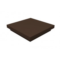 ГРАНД ЛАЙН Колпак на столб плоский 340х340мм 0,5 Satin Matt с пленкой RAL 8017 шоколад 474104