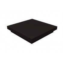 ГРАНД ЛАЙН Колпак на столб плоский 380х380мм 0,5 Satin Matt с пленкой RAL 9005 черный 490887