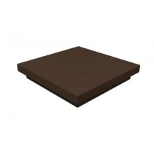 Колпак Grand Line на столб плоский 1185х540мм 0,5 Satin с пленкой RAL 8017 шоколад