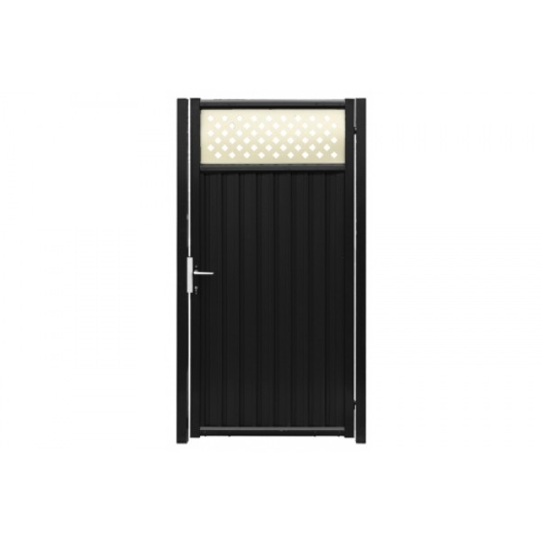 ГРАНД ЛАЙН Калитка Estet Plus 2,0х1 RAL 7024/1013 165610 ГРАНД ЛАЙН Калитка Estet Plus 2,0х1 RAL 7024/1013 165610