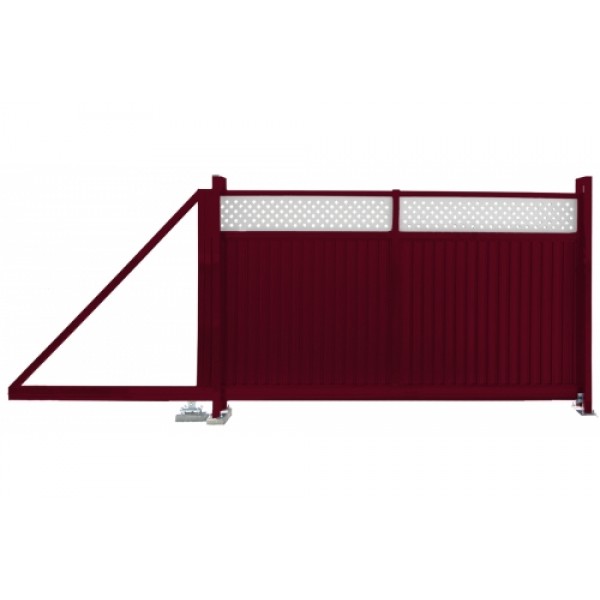 ГРАНД ЛАЙН Ворота откатные Estet Plus 2,0х3,5 RAL 3005/7040 139907 ГРАНД ЛАЙН Ворота откатные Estet Plus 2,0х3,5 RAL 3005/7040 139907