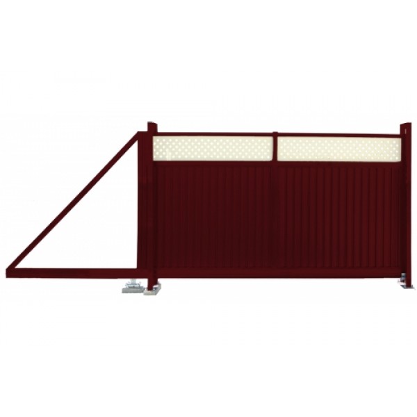ГРАНД ЛАЙН Ворота откатные Estet Plus 2,0х4,5 RAL 3005/1014 68844