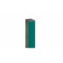 ГРАНД ЛАЙН Столб 62х55х1,4х1500 RAL 6005 2 отверстия (1,03) 54634