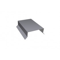 ГРАНД ЛАЙН Парапетная крышка прямая 100мм 0,45 Drap TX RAL 7004 сигнальный серый (2,5м) 551657