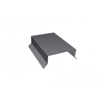 ГРАНД ЛАЙН Парапетная крышка прямая 125мм 0,45 Drap TX RAL 7004 сигнальный серый (3м) 540201