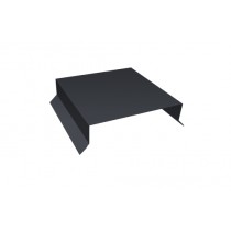 ГРАНД ЛАЙН Парапетная крышка прямая 150мм 0,5 Velur X RAL 7024 мокрый асфальт (2м) 544117