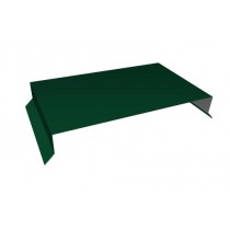 ГРАНД ЛАЙН Парапетная крышка прямая 250мм 0,5 PurLite Matt RAL 6005 зеленый мох (2,5м) 540863