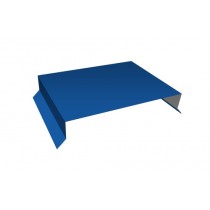 ГРАНД ЛАЙН Парапетная крышка прямая 250мм 0,5 Сатин с пленкой RAL 5005 сигнальный синий (3м) 540907