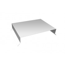 ГРАНД ЛАЙН Парапетная крышка прямая 250мм 0,45 PE с пленкой RAL 9003 сигнальный белый (2,5м) 540976