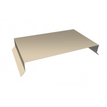 ГРАНД ЛАЙН Парапетная крышка прямая 390мм 0,45 PE с пленкой RAL 1015 светлая слоновая кость (3м) 541193