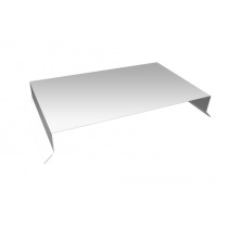 ГРАНД ЛАЙН Парапетная крышка прямая 390мм 0,4 PE с пленкой RAL 9003 сигнальный белый (3м) 580338