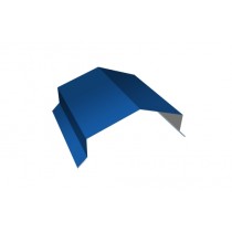 ГРАНД ЛАЙН Парапетная крышка угольная 150мм 0,5 Satin с пленкой RAL 5005 сигнальный синий (2м) 541766