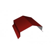 ГРАНД ЛАЙН Парапетная крышка угольная 150мм 0,45 PE с пленкой RAL 3011 коричнево-красный (2,5м) 541788