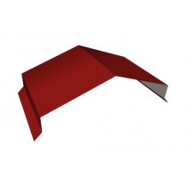 ГРАНД ЛАЙН Парапетная крышка угольная 250мм 0,5 Satin с пленкой RAL 3011 коричнево-красный (2,5м) 542141