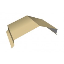 ГРАНД ЛАЙН Парапетная крышка угольная 250мм 0,45 PE с пленкой RAL 1014 слоновая кость (2м) 542170
