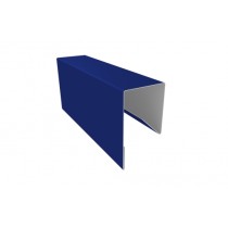ГРАНД ЛАЙН Планка П-образная заборная 17 0,45 ПЭ с пленкой RAL 5002 ультрамариново-синий (2м) 532102