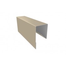 ГРАНД ЛАЙН Планка П-образная заборная 17 0,5 Satin с пленкой RAL 1015 светлая слоновая кость (3м) 532402